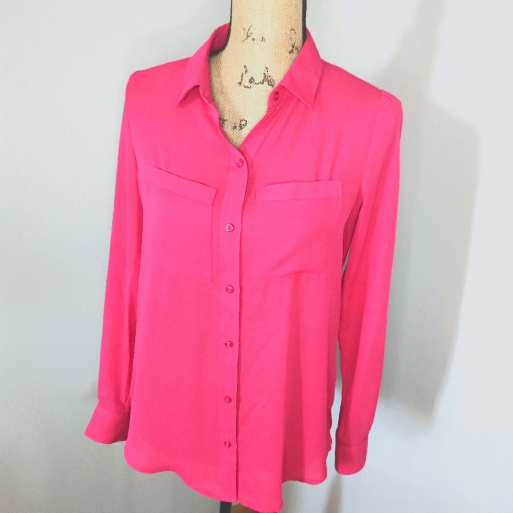5/$25 Apt. 9 Hot Pink Women's Button Up